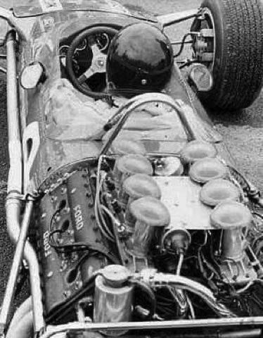 Warwick Farm : Jim dans le cockpit de sa Lotus 49 T